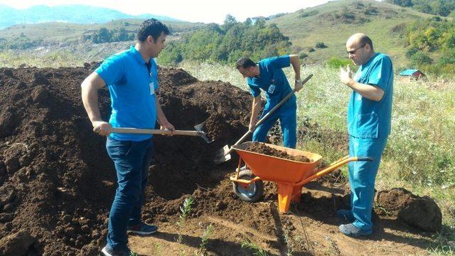 TRSM’de ruh sağlığı haftasında fidan dikildi