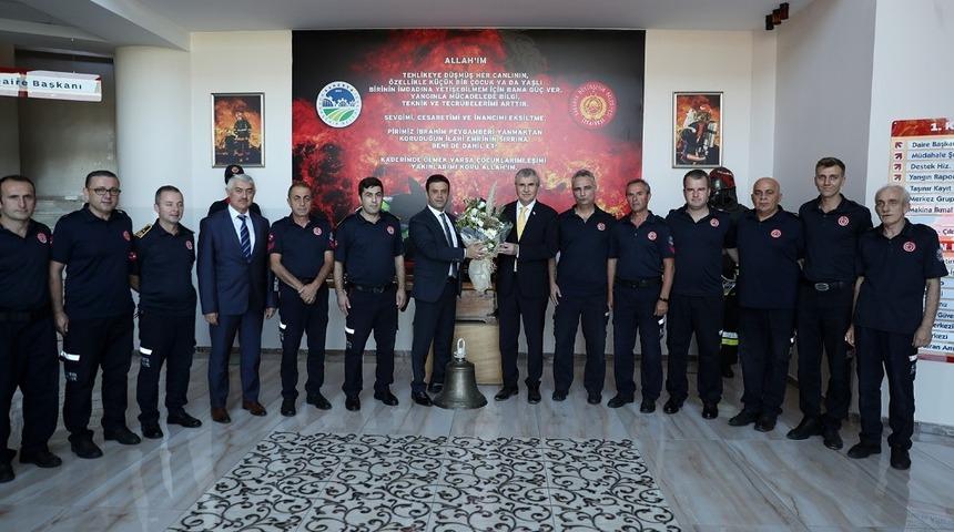 Başkan Y&uuml;ce: &ldquo;İtfaiye teşkilatımız 7/24 g&ouml;revde&rdquo;