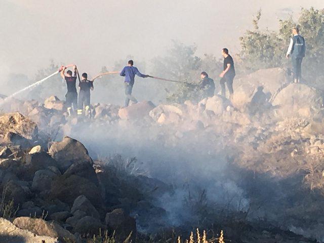 Aksaray'da 10 hektarlık ormanlık alan yandı