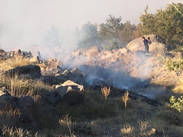 Aksaray'da 10 hektarlık ormanlık alan yandı