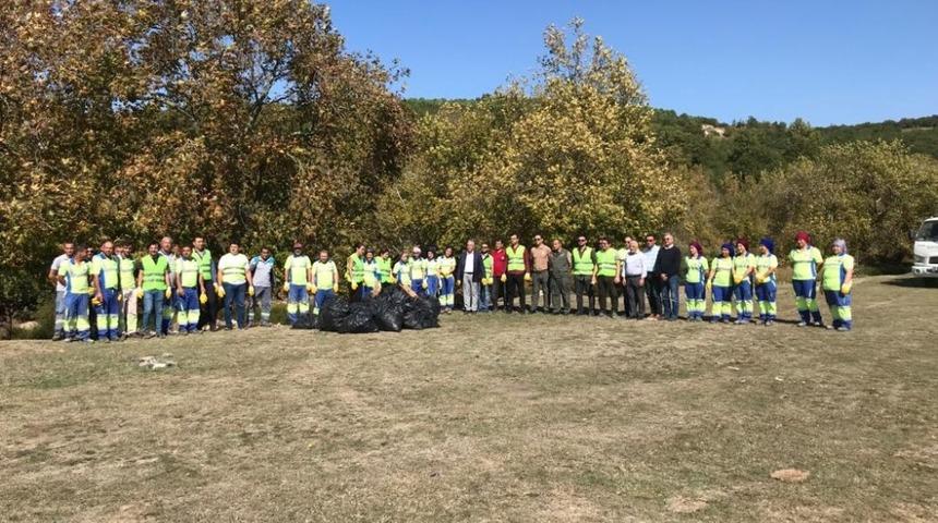 Manyas&rsquo;ta &ccedil;evre temizliği yapıldı