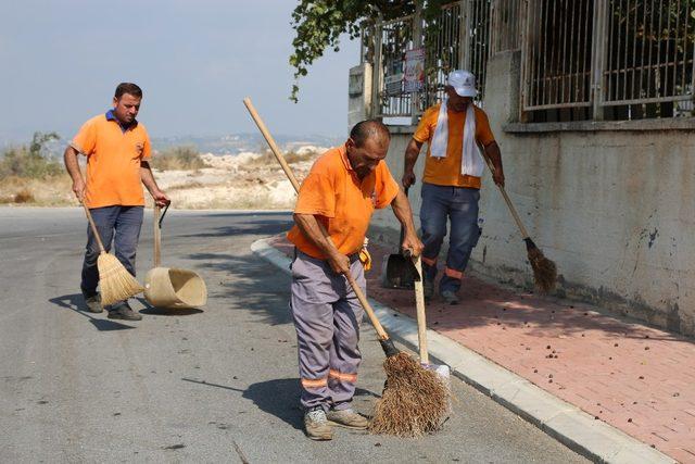 Toroslar’da park ve yeşil alanlarda bakım