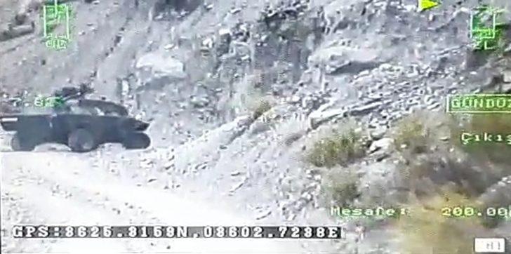 Hatay'da 2 askerin şehit olduğu kazanın görüntüleri! G3