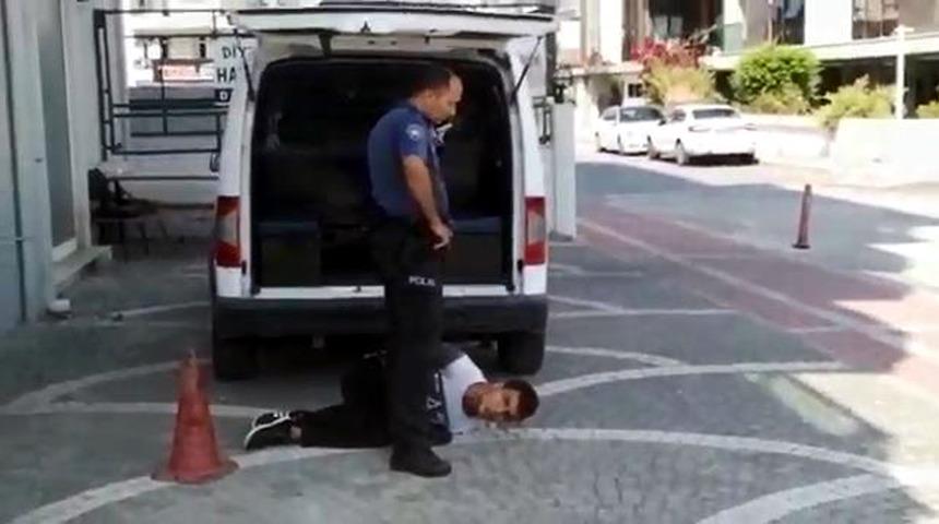 Parasına haciz konulunca banka veznesinden 10 bin TL alıp ka&ccedil;maya &ccedil;alıştı