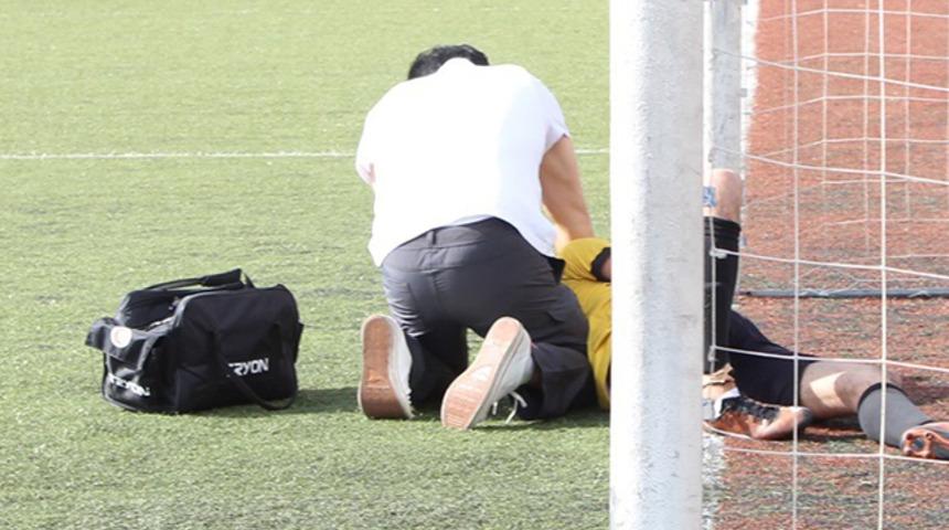 Futbol sahasında korkutan dakikalar 