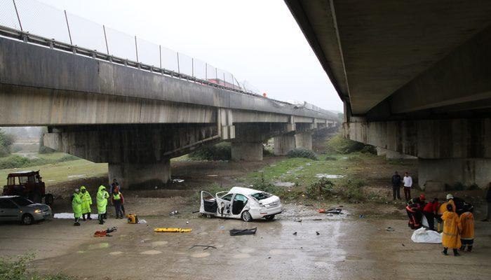 Düzce'de otomobil köprüden uçtu: 2 ölü, 2 yaralı