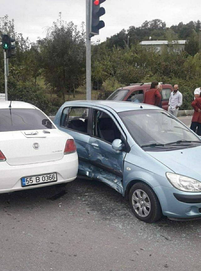 Samsun’da trafik kazası: 2 yaralı