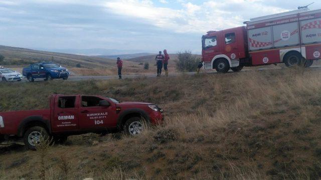 Orman İşletme Müdürlüğüne ait kamyonet kaza yaptı: 2 yaralı