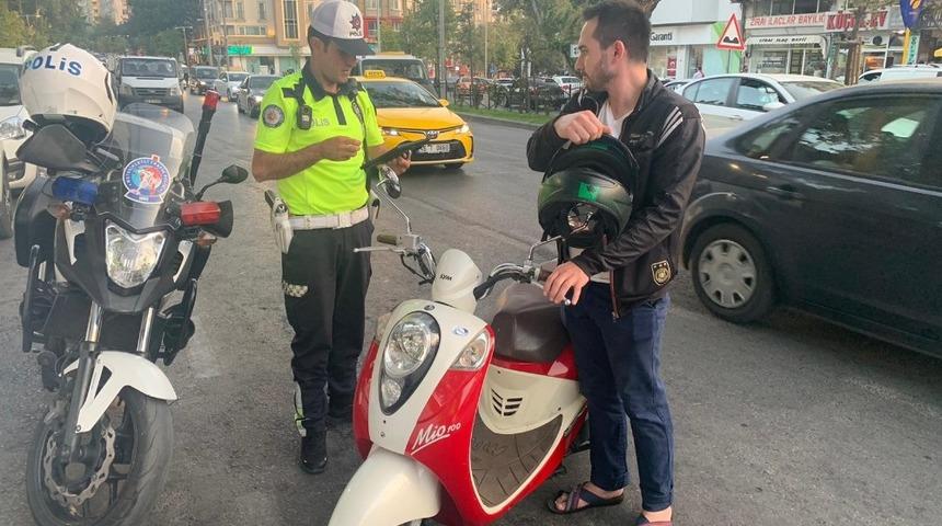 Kahramanmaraş&rsquo;ta 16 motosiklet trafikten men edildi