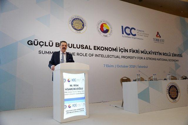 TOBB Başkanı Hisarcıklıoğlu: “Fikri mülkiyet haklarının önemini özel sektöre yaymamız gerekiyor”