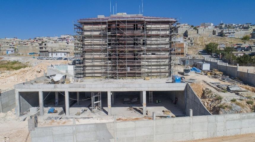 Yeşilvadi polis merkezi hızla y&uuml;kseliyor