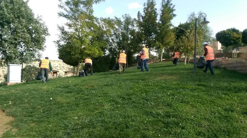 B&uuml;y&uuml;kşehir Belediyesi peygamber kabirlerinde temizlik seferberliği başlattı