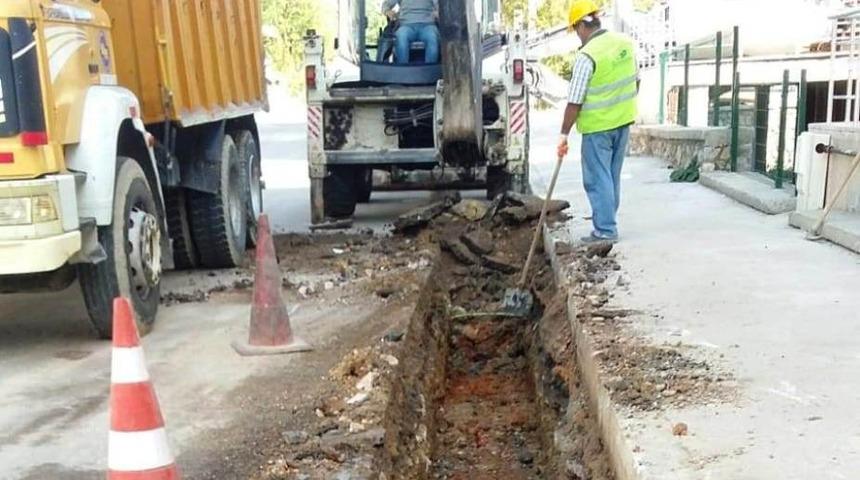Safranbolu’da yağmur suyu hattı çalışmaları