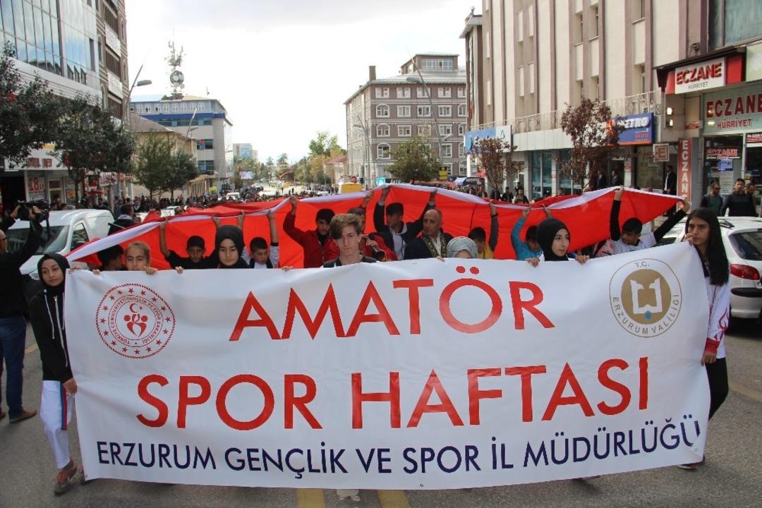 Erzurum&rsquo;da Amat&ouml;r Spor Haftası a&ccedil;ılış t&ouml;reni ger&ccedil;ekleşti