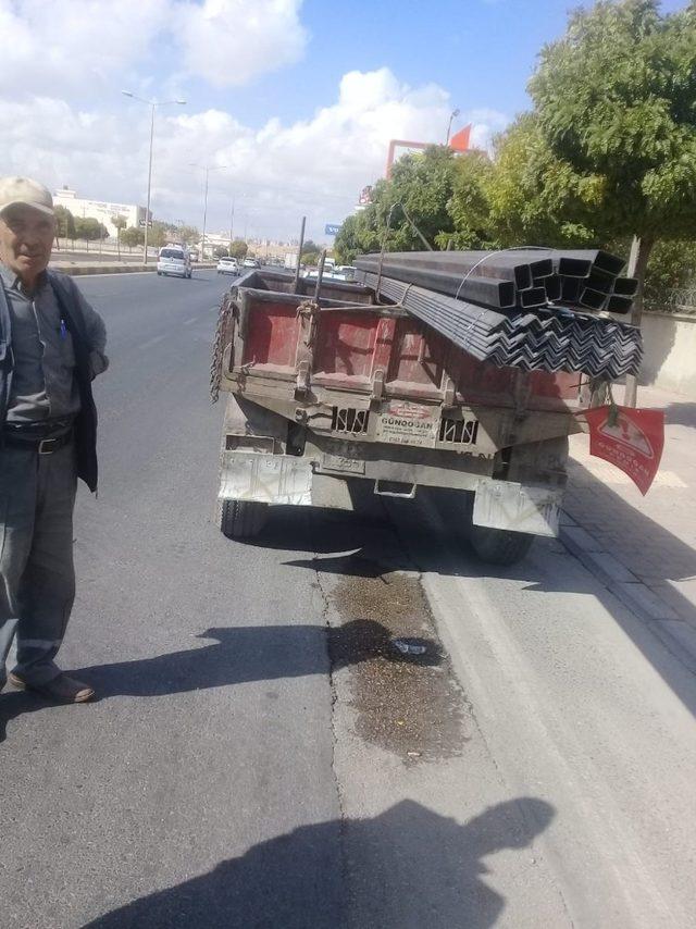 Traktör sürücülerine reflektör cezası