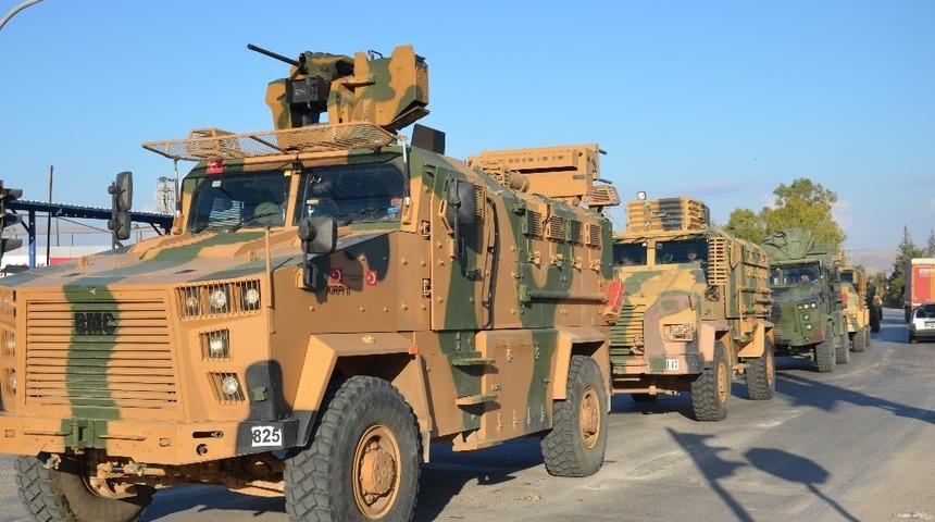 Suriye sınırına askeri ara&ccedil; sevkiyatı