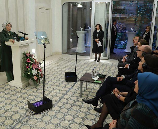Emine Erdoğan, Belgrad Büyükelçiliği’nde ‘Sıfır Atık Projesi’ni inceledi
