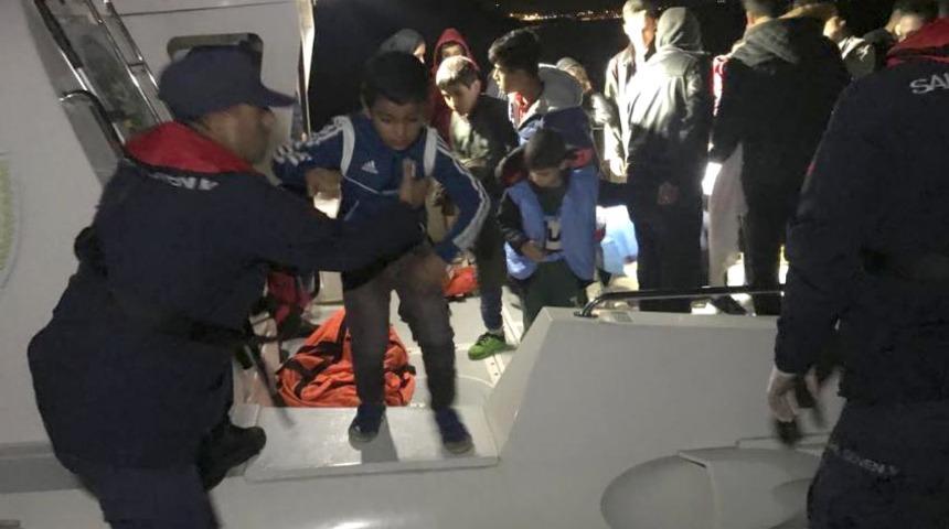 Didim'de 44 ka&ccedil;ak g&ouml;&ccedil;men yakalandı