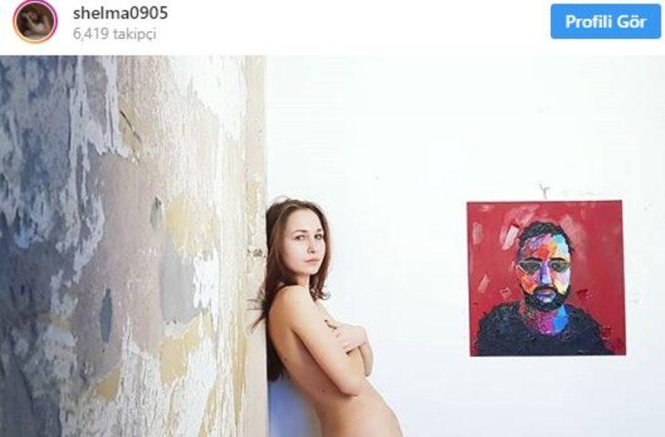 Göğüsleriyle resim yapan Belaruslu kadın! G1