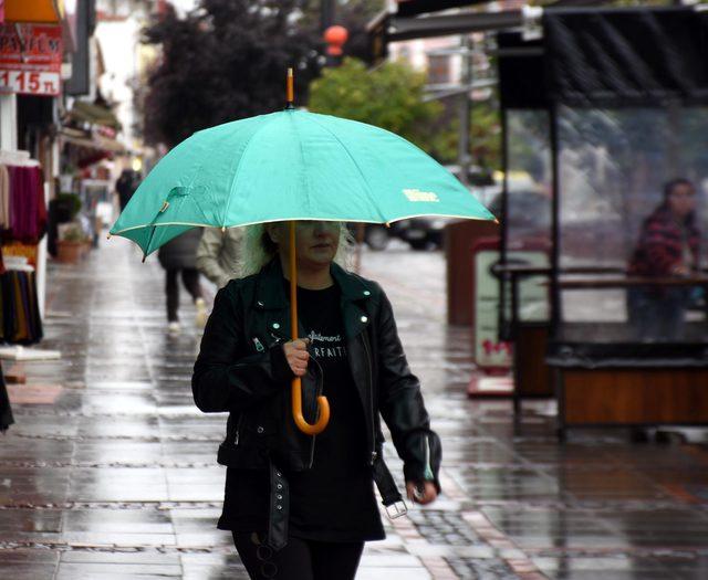 Edirne'de yağmur etkili oldu