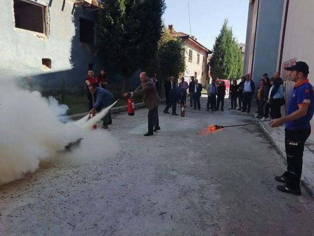 AFAD’tan kaymakamlıklara yangın eğitimi