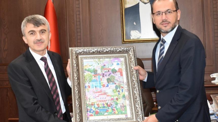 DP&Uuml; Rekt&ouml;r&uuml; Uysal&rsquo;dan, AFS&Uuml; Rekt&ouml;r&uuml; Okumuş&rsquo;a nezaket ziyareti