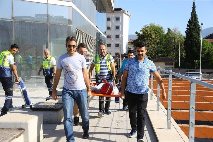 Denizli’de nefes kesen acil durum tatbikatı drone ile görüntülendi G4