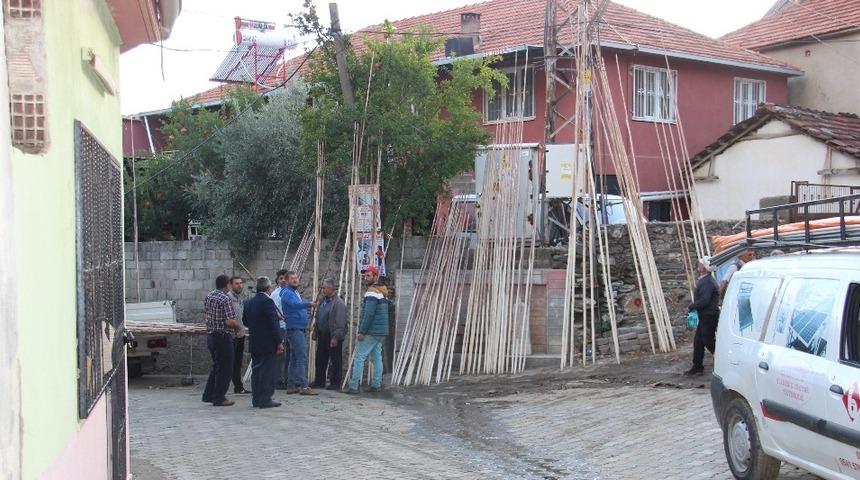 Kestanede hasat sezonu yaklaştı, sırık pazarı canlandı