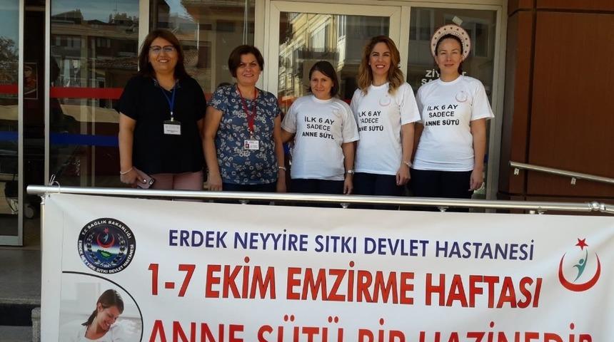 Erdek&rsquo;te anne s&uuml;t&uuml;n&uuml;n &ouml;nemi anlatıldı