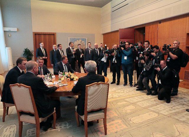 Erdoğan, Türkiye-Sırbistan-Bosna Hersek Üçlü Zirve Toplantısı’na katıldı