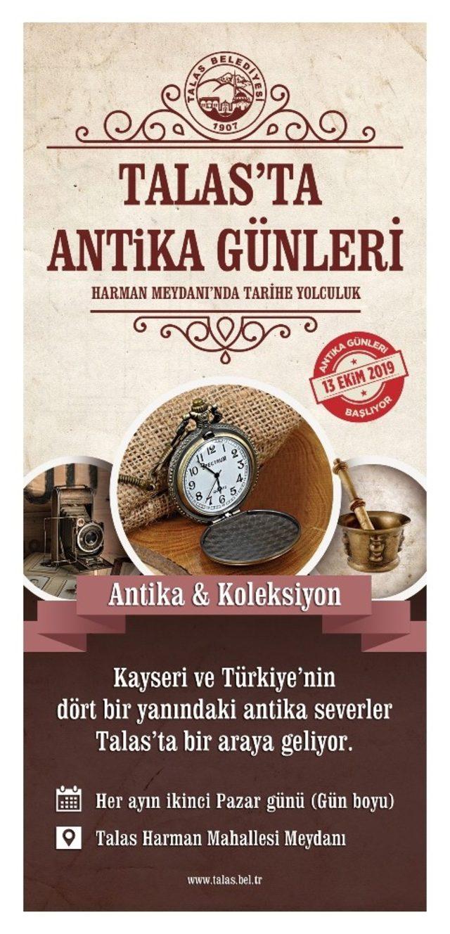 Talas’ta ‘Antika Günleri’ başlıyor