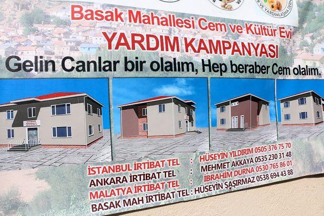 Hekimhan Belediye Başkanı Turan Karadağ, cemevi inşaatını inceledi