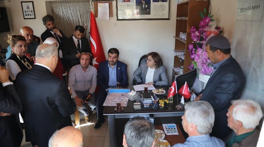 Başkan Şahin, Belkıs Mahallesi&rsquo;nde sorun dinledi