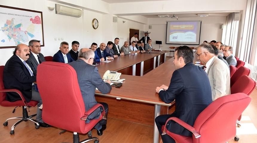 Karaman&rsquo;da İl Afet ve Acil Durum Koordinasyon Kurulu toplantısı