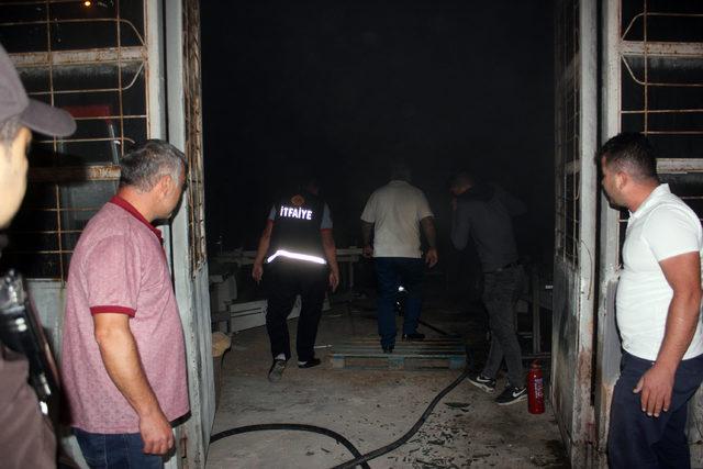 Karaman'da mobilya atölyesinde yangın