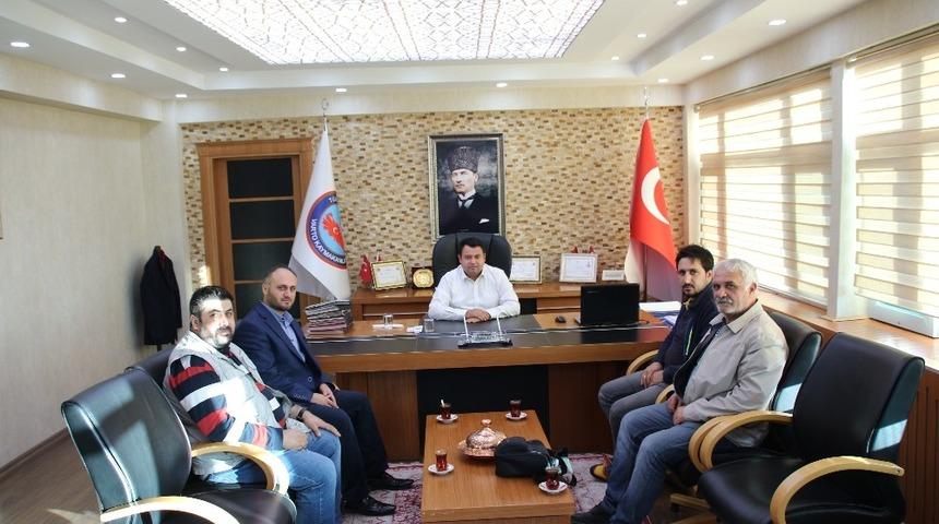 Gazetecilerden Kaymakam Avcı&rsquo;ya ziyaret