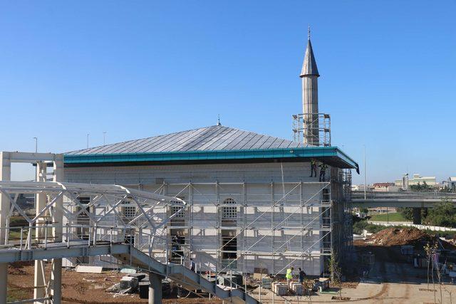 Sabiha Gökçen Havalimanı Camii inşaatında sona doğru