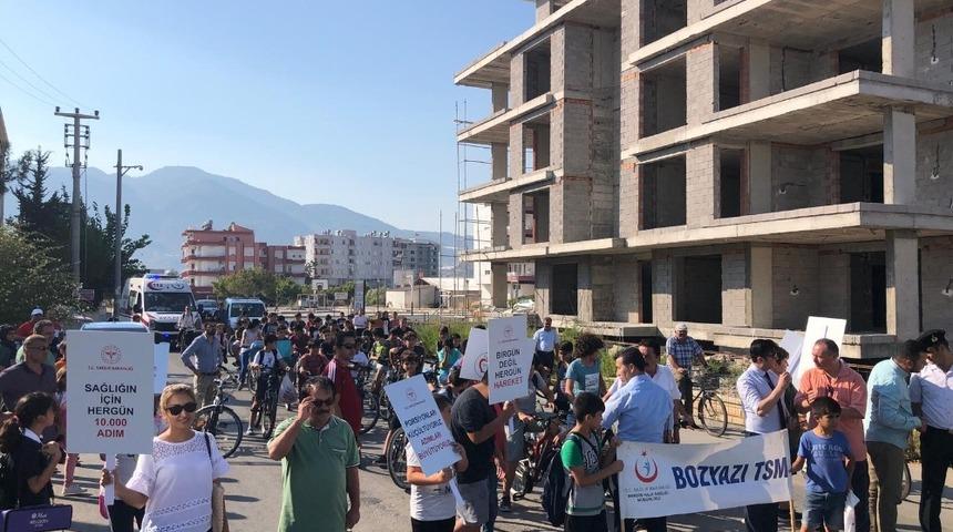 Bozyazı&rsquo;da sağlık i&ccedil;in y&uuml;r&uuml;d&uuml;ler