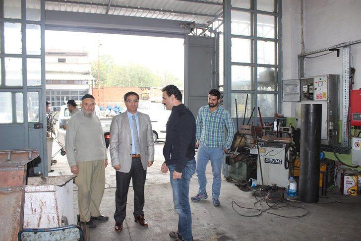 Kaymakam Yavuz sanayi esnafını ziyaret etti G1