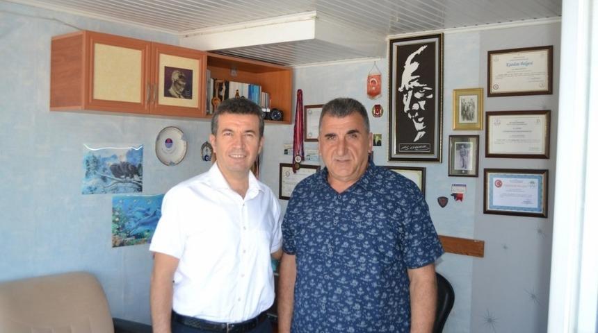 Bozyazı İl&ccedil;e Emniyet M&uuml;d&uuml;r&uuml; G&uuml;ng&ouml;r&rsquo;den İHA muhabirine ziyaret