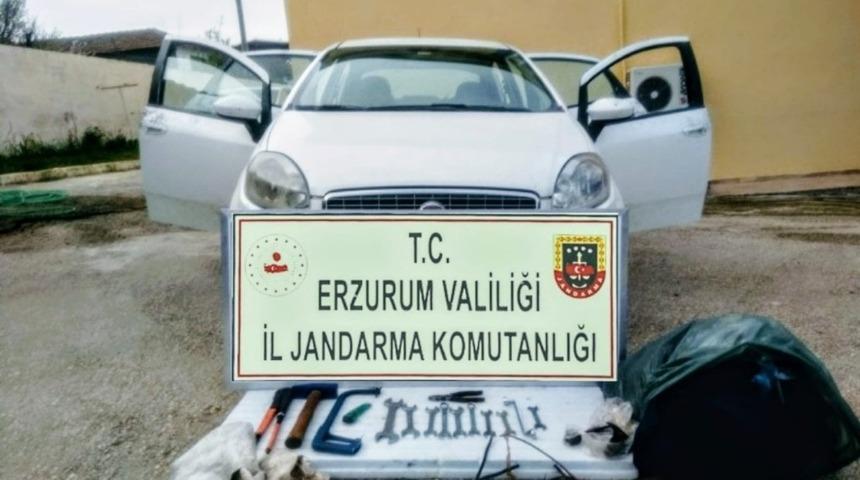 Erzurum’da iş makinası ve trafo hırsızlığı çetesi çökertildi