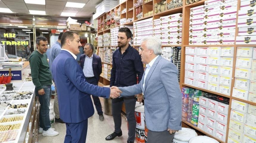 Vali Akbıyık&rsquo;tan esnaf ziyareti