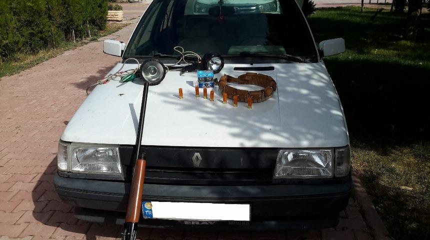 Konya&rsquo;da belgesiz avcılara 6 bin 551 lira ceza kesildi