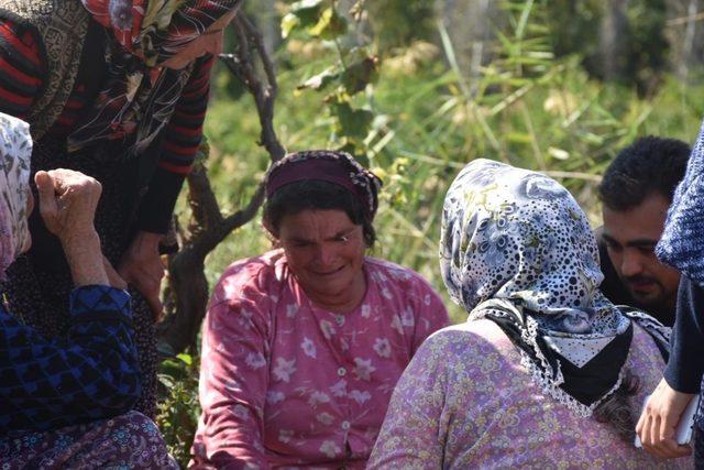 Evinin yanışını gözyaşları içinde izledi