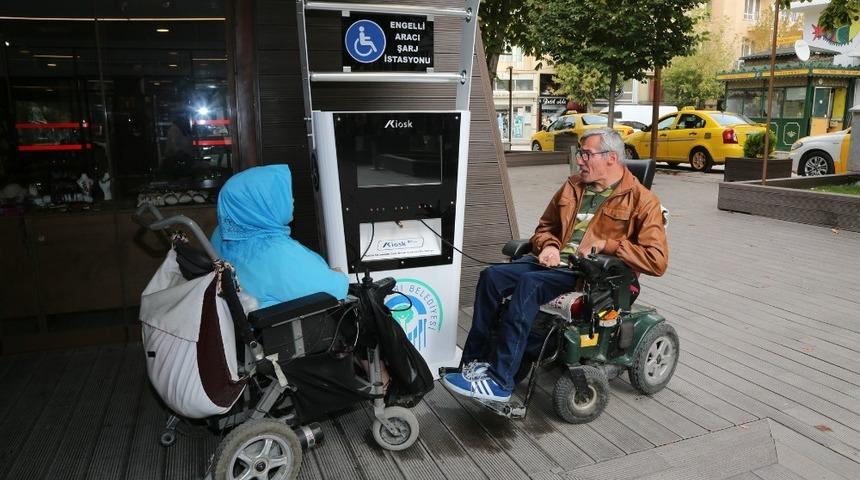 Hamamyolu’na engelli aracı şarj istasyonu