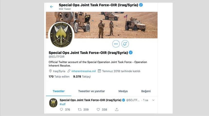 ABD öncülüğündeki koalisyon "SDG" etiketli paylaşımını sildi