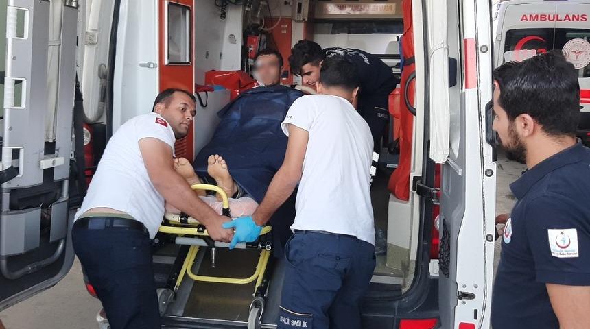 Kazara kendini vuran şahıs yaralandı