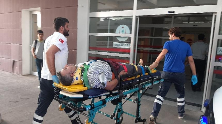 Ağa&ccedil;tan d&uuml;şen adam yaralandı