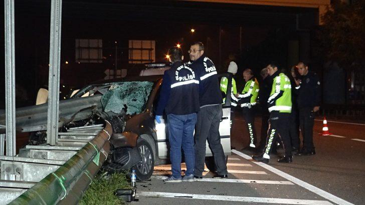 Korkunç ölüm! Kafasına bariyer saplandı G3