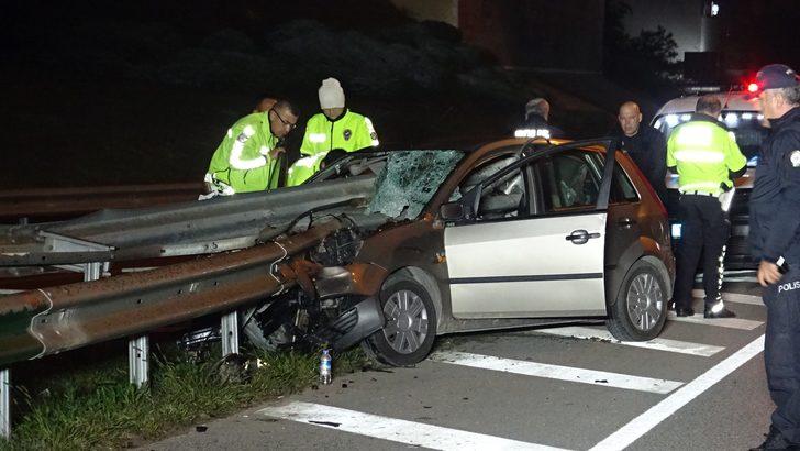 Korkunç ölüm! Kafasına bariyer saplandı G4